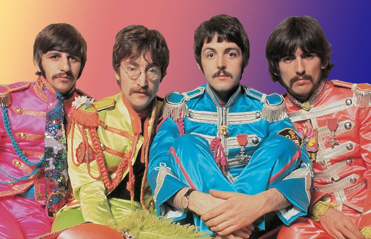 Ringo, John, Paul og George